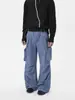Pantalones de trabajo retro unisex estilo americano de alta gama, con un moderno diseño multibolsillos, corte holgado, pierna ancha y estilo casual para hombre
