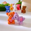 Nuevos Adornos Mini 3D de Dibujos Animados de Venta Caliente, Juguetes de Osito Lindos, Adornos Lindos de Dibujos Animados para Escritorio