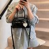Bolso de Mujer Textil Estilo Coreano Elegante Bolso de Mano Boston Nuevo Bolso de Hombro Moderno Combinable Simple Trendy Bolso Cruzado