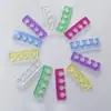 En stock Separador de Dedos de Silicona Multicolores para Uñas, Separador de Dedos del Pie, Fijador de Esmalte de Uñas, Pin para Dedos de Uñas