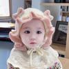 Chapéu de bebê menina outono e inverno quente princesa peruca chapéu fofo super fofo trança bebê pulôver tricô lã chapéu