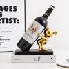 Luxo Leve Tendência da Internet High-end Desenho Animado Urso Bolha Suporte de Vinho Ornamentos Armário de Vinho Decorações Suaves Sala de Estar Entrada Aparador para Presentes