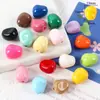 Colgante de Corazón y Flor de Pintura Acrílica de Colores Agujero Recto Cuentas Sueltas Material para Joyería de Collares Hechos a Mano DIY