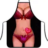 Avental Impresso Digitalmente 3D para Festa Transfronteiriça, Avental Divertido com Estampa Engraçada Anti-Manchas para Churrasco, Personalização de Avental de Celebridade da Internet