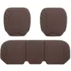 Cojín Universal de Látex para Asiento de Coche de Cuatro Estaciones, Juego de Tres Piezas, Transpirable, Antideslizante, Prensado en Caliente, Cojín de Asiento Moldeado de una Pieza