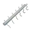 Prateleira de armário sem furos, gancho de ferro forjado, prateleira de armazenamento de cozinha, prateleira de pendurar, porta-copos com múltiplos ganchos, cabide para utensílios de cozinha