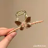 Presilha de Cabelo Flor Laço High-End Exquisita Acessório de Cabelo 2026 Novo Tamanho Grande Presilha Pinça de Cabelo para Cabelos Grossos Estilo Coreano Presilha Pinça