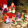 Luz Noturna de Natal Desenho Animado Tridimensional Papai Noel Ornamento de Luz Noturna para Casa Quarto Mesinha de Cabeceira Luz Noturna de Ambiente