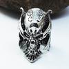 Atacado de Joias de Comércio Exterior Anel Masculino de Aço Inoxidável Aço Titânio Dente Anel de Crânio de Lobo Capacete de Guerreiro