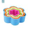 Molde para Pastel de Fondant para Hornear DIY Juego de 5 Piezas Corazón Flor de Ciruelo Estrella de Cinco Puntas Redondo Cuadrado de Doble Cara Molde para Galletas