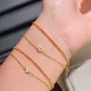 Pulsera de Cuerda Roja de la Suerte de Doble Capa de Plata S925 para Mujer, Nuevo Estilo Chino Tendencia Nacional Brazalete Tejido Apilado de Circonita Accesorio de Joyería