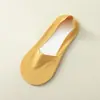 Meias Cano Baixo Invisíveis de Seda de Gelo com Base de Algodão, Corte Profundo, Dupla Face, Meias de Barco para Verão Feminino