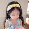 Diadema Floral Ancha con Lazo para Niñas que No Pellizca el Cabello, Lindo Pasador de Orejas de Conejo para Niñas y Bebés