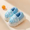 Pantuflas de algodón para niños Sanrio, zapatos de algodón para interiores para niñas para otoño e invierno, forro polar cálido, suela suave, bebé antideslizante, zapatos de felpa