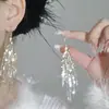 Pendientes de Flor Coloridos con Aguja de Plata Estilo Vacaciones de Verano, Pendientes de Moda de Lujo Ligero de Alta Gama, Accesorios para Orejas de Nicho para Mujeres
