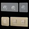 Estante de Almacenamiento para Baño Parche Adhesivo Fuerte Pegamento Gancho Adhesivo Sin Perforaciones Hebilla Sin Rastro Gancho de Pared para Agarre Accesorios