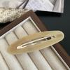 Elegante pasador de acetato fresco clip lateral Nueva Moda geométrico Ovalado clip BB clip de palabra clip para flequillo largo Nuevo