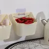 Prateleira de Armazenamento de Legumes para Cozinha, Cesta de Legumes, Cesta de Armazenamento Doméstica de Plástico, Cesta de Armazenamento para Frutas e Legumes na Bancada