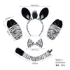 Diademas de Animales para Halloween Transfronterizas, Accesorios de Cabeza de Cebra, Set Infantil, Diademas de Tigre, Orejas Lindas para la Fiesta de Baile