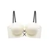 Sutiã Push-Up Sem Costura de Qualidade Original para Seios Pequenos Feminino, Ultra-Espesso, Especialmente Projetado para Seios Planos, Sem Aro, com Alças Finas