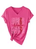 Amazon eBay loja independente moda versátil feminina sênior 2027 mãe vermelho lantejoula gola V manga curta camiseta