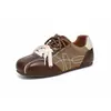 Populares zapatillas de entrenamiento retro alemanas de TikTok para mujer, nueva colección otoño/invierno 2026, estampado de leopardo, zapatillas de doble tira, calzado casual y versátil