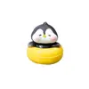 Muñeca Familia de Pingüinos Lindos de Playa de Verano Adornos de Resina de Moda Decoración de Escritorio de Coche DIY Accesorios de Gashapon