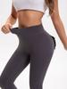 Pantalones de Yoga Elásticos de Bolsillo con Botón Más Vendidos Pantalones Largos Ropa de Trabajo Levanta Glúteos de Cintura Alta Fitness Deportivo Secado Rápido Pantalones de Campana K091
