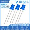 F5/5MM cabeza plana con color lateral color de cabello LED en línea luz indicadora perla pata larga pata corta luz de encendido tubo secundario emisor de luz