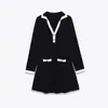 Vestido Feminino Curto Macio Elegante Estilo Europeu e Americano Transfronteiriço Z Moda Nova 2025 Atacado Amazon 0264403