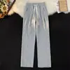 Jeans para hombre retro americano, nueva marca de moda primavera y otoño, pantalones holgados de pierna recta y ancha para adolescentes, pantalones de hombre