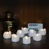 Lámpara de Vela LED Pequeña Electrónica con Control Remoto, Boca de Goteo Temporizada Transfronteriza, Lámpara de Ambiente LED para Fiesta de Halloween