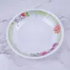Vajilla de melamina plato de 9 pulgadas de melamina fábrica mayorista vajilla calcomanía blanca plato hondo plato de arroz plato de fruta