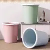 Cubo de basura doméstico engrosado, elegante y atractivo, con anillo de sujeción, cubo de plástico para cocina y baño, papelera al por mayor