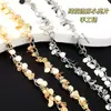 Cadena de Múltiples Capas de Disco Monocromático de 4 mm para Pendientes DIY de Material de Cobre que Conserva el Color Accesorios para Ropa Material de Vestuario para Cine y Televisión Cadena Suelta