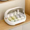 Caja de Almacenamiento Grande para Biberones, Secador a Prueba de Polvo con Drenaje de Agua, Caja de Almacenamiento para Vasos de Bebé