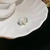 Anillo Abierto de Encaje Redondo Zirconia Super Brillante Diseño de Moda Índice Anillo de Dedo Lujo Ligero Sensación de Alta Gama Joyería para Mano Mujer