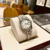 Nuevo reloj de cuarzo con banda de acero de 28 MM color oro transfronterizo, esfera con incrustaciones de diamantes, con calendario, venta al por mayor desde el fabricante