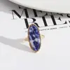 Diseño de moda y desarrollo de joyería de estilo europeo y americano textura de piedra natural personalidad de moda anillo tendencia Joker para mujer