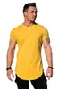 Camiseta de hombre ajustada, ligera, para deportes de tabla, para correr, informal, de manga corta, para verano, para deportes de comercio exterior, para fitness