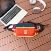 Bolso Cruzado de Hombro Único para Niños Estilo Coreano Color Dopamina Bloqueo de Color, Bolso de Pecho y Cintura Ligero para Deportes al Aire Libre para Niños y Niñas