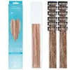 Kit Essencial da Amazon Tinsel Dourado a Laser para Coloração de Cabelo Caixa com 6 Peças, Extensões de Cabelo Coloridas [Processamento Personalizado]