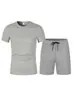 Conjunto de Manga Corta para Hombre Verano 2025 2: Camiseta de Baloncesto + Shorts Deportivos, Casual y Versátil para Deporte y Ocio