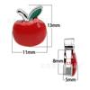 Acessórios de Joias de Liga de Frutas com Gotejamento de Óleo de Desgaste 8mm Pulseira DIY Acessórios de Contas Feitos à Mão