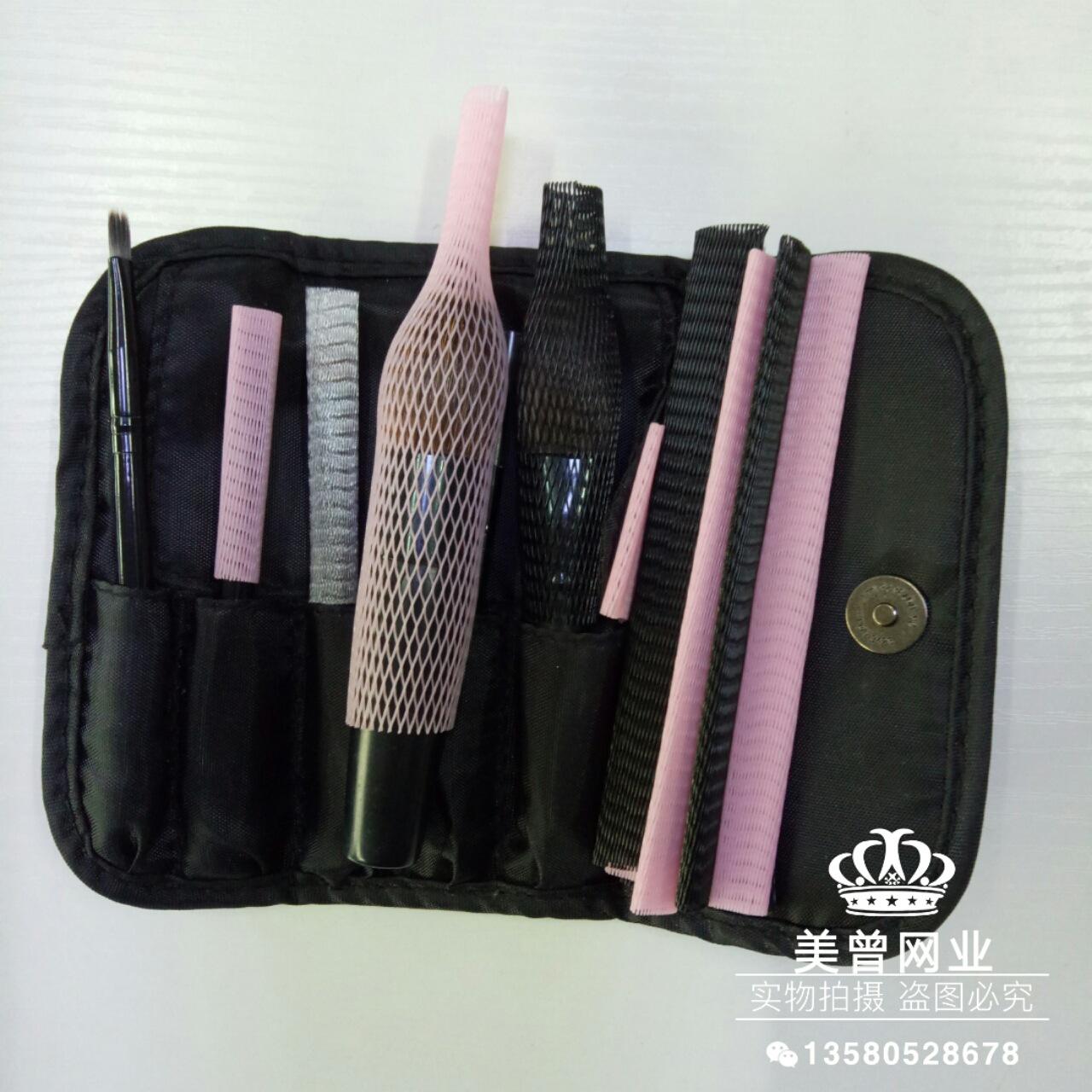 粉红色化妆刷网套 (3)