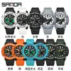 Nuevo Reloj Electrónico Casual y Versátil Sanda, Reloj Multifunción de Doble Pantalla para Montañismo al Aire Libre, Reloj Impermeable de Hora de Verano para Hombres y Mujeres