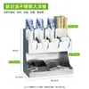 Novo Produto 0.8 Suporte de Copo de Papel de Aço Inoxidável Bar de Café Loja de Chá com Leite Rack de Armazenamento de Canudos e Guardanapos Rack de Posicionamento Multifuncional