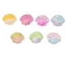 Accesorios de resina para bricolaje con simulación de color degradado, diseño de vieira, color crema, carcasa para teléfono móvil, pendiente de mano, anillo, material de joyería