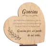 Ornamentos Populares Novos de Coração de Madeira Transfronteiriços Personalizados Gravação DIY Presentes de Feriado para Casais Dia dos Namorados