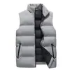 Chaleco de Invierno para Hombre con Cremallera, Chaleco sin Mangas, Chaqueta de Algodón, Cálido, Cuello Alto, Moderno, Ropa de Abrigo Chaleco Otoño/Invierno
